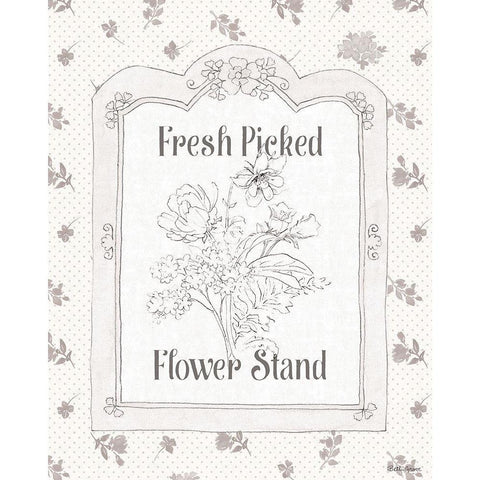 Peaceful Petals IV Neutral White Modern Wood Framed Art Print by Grove, Beth