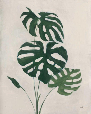 Palm Botanical I Black Ornate Wood Framed Art Print with Double Matting by Purinton, Julia