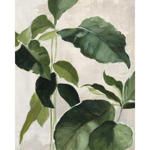 Tropical Study II White Modern Wood Framed Art Print by Purinton, Julia