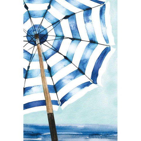 Surf and Sun I Gold Ornate Wood Framed Art Print with Double Matting by Charro, Mercedes Lopez