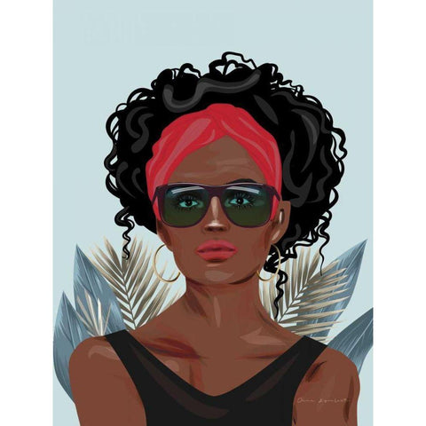 Strength and Beauty II Black Modern Wood Framed Art Print by Escalante, Omar