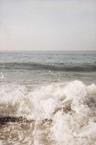 High Tide III White Modern Wood Framed Art Print with Double Matting by Urquhart, Elizabeth