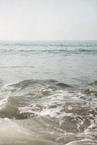 High Tide V White Modern Wood Framed Art Print with Double Matting by Urquhart, Elizabeth