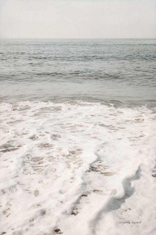 High Tide VI White Modern Wood Framed Art Print with Double Matting by Urquhart, Elizabeth