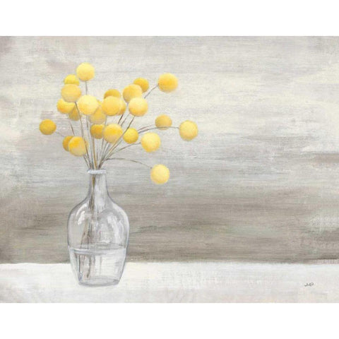 Cheerful Craspedia Gold Ornate Wood Framed Art Print with Double Matting by Purinton, Julia