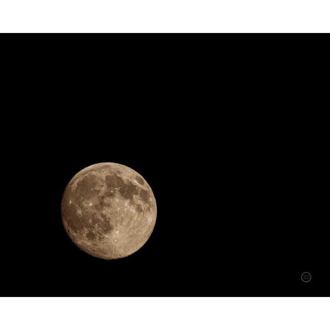 Moon Detail II Gold Ornate Wood Framed Art Print with Double Matting by Larson, Nathan