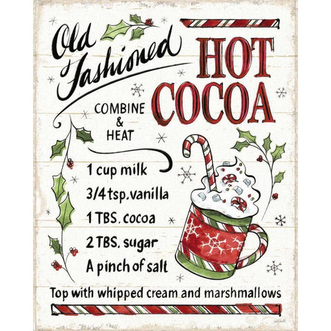 Christmas Treats VII White Modern Wood Framed Art Print by Tavoletti, Anne