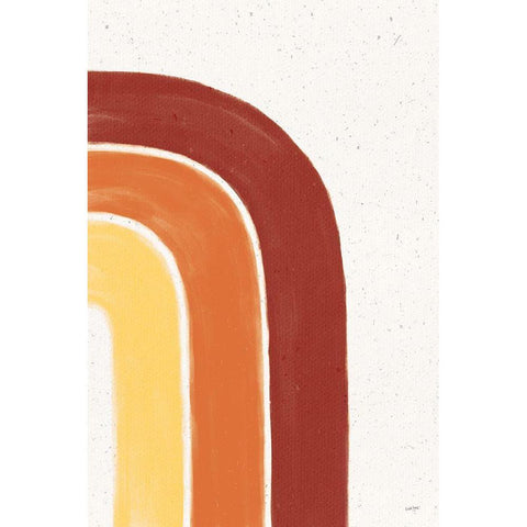 Fall Rainbow I Black Modern Wood Framed Art Print by York, Leah