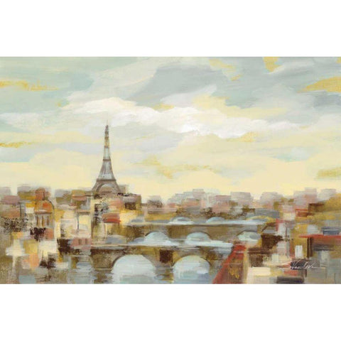 Paris Afternoon Black Modern Wood Framed Art Print with Double Matting by Vassileva, Silvia