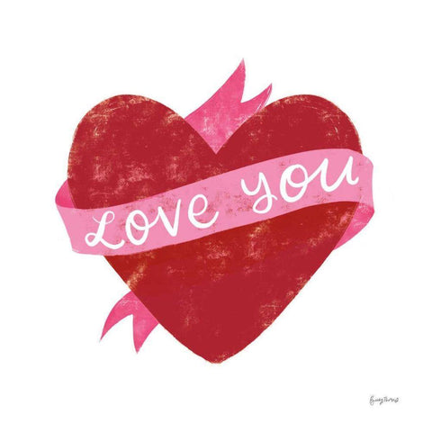 Love Letters VIII Deep Red Black Modern Wood Framed Art Print with Double Matting by Thorns, Becky