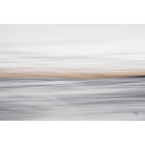 Waves Move Me II White Modern Wood Framed Art Print by Larson, Nathan