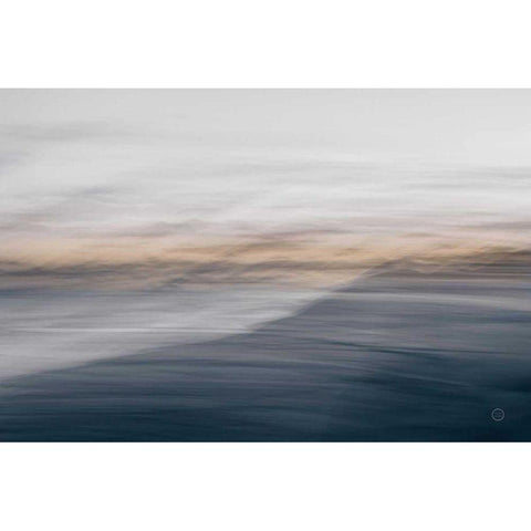 Waves Move Me III Black Modern Wood Framed Art Print with Double Matting by Larson, Nathan