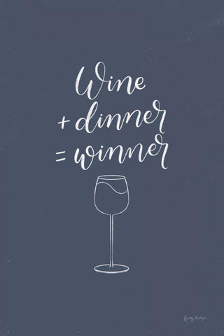 Kitchen Words III Blue Black Ornate Wood Framed Art Print with Double Matting by Thorns, Becky