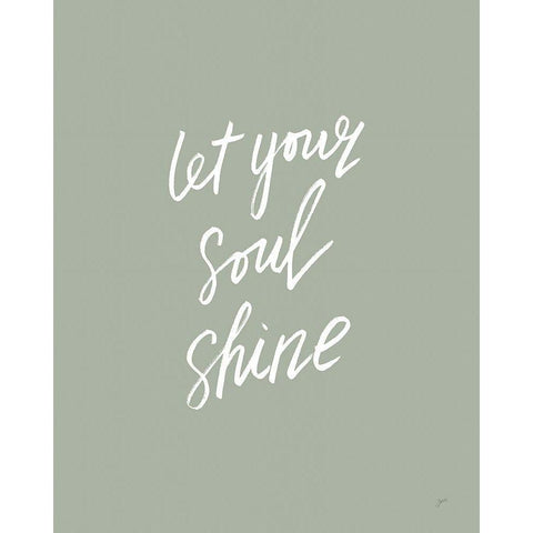 Let Your Soul Shine Gold Ornate Wood Framed Art Print with Double Matting by Panganiban, Karyn