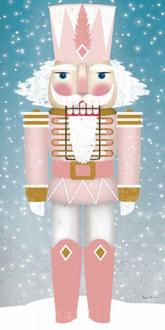 Nutcracker II Blush White Modern Wood Framed Art Print with Double Matting by Fowler, Ryan