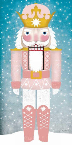 Nutcracker III Blush White Modern Wood Framed Art Print with Double Matting by Fowler, Ryan