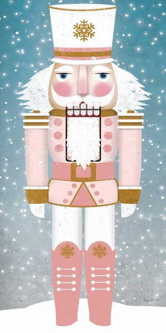 Nutcracker IV Blush Black Ornate Wood Framed Art Print with Double Matting by Fowler, Ryan