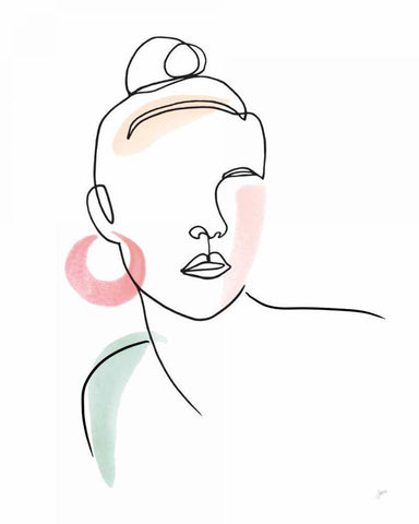 Going Out Tonight Black Ornate Wood Framed Art Print with Double Matting by Panganiban, Karyn