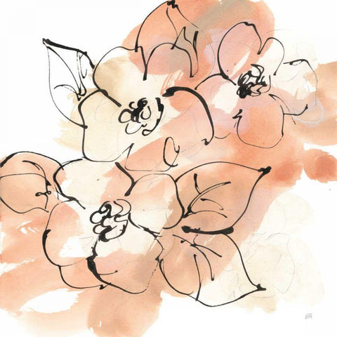 Terracotta Neutrals I White Modern Wood Framed Art Print by Paschke, Chris