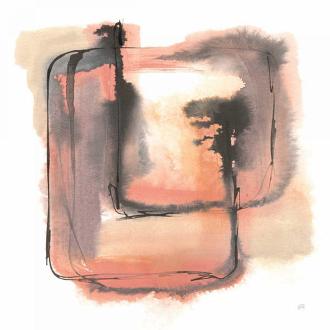 Life Squared I White Modern Wood Framed Art Print by Paschke, Chris