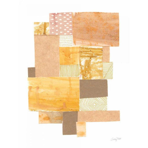 Building Blocks II Black Modern Wood Framed Art Print with Double Matting by Prahl, Courtney
