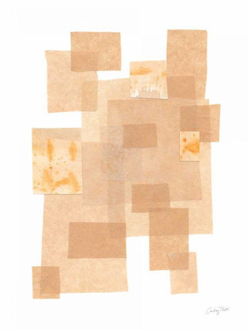 Building Blocks IV White Modern Wood Framed Art Print with Double Matting by Prahl, Courtney