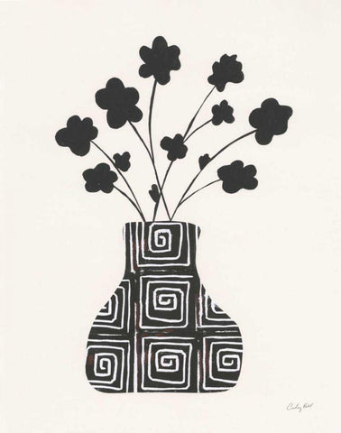 Shadow Vessel II White Modern Wood Framed Art Print with Double Matting by Prahl, Courtney