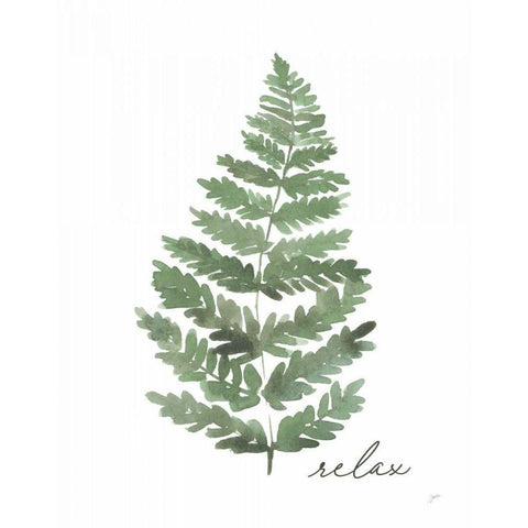 Relax Black Modern Wood Framed Art Print with Double Matting by Panganiban, Karyn