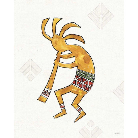 Southwest Flair III Black Modern Wood Framed Art Print with Double Matting by Tavoletti, Anne