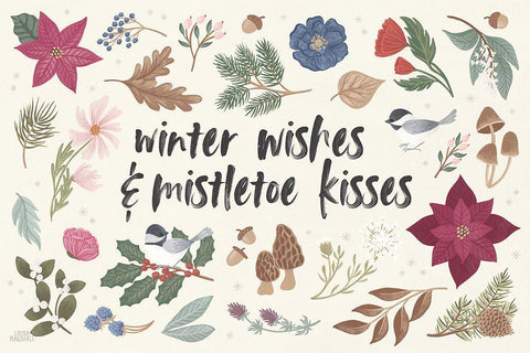 Winter Spirit I White Modern Wood Framed Art Print with Double Matting by Marshall, Laura