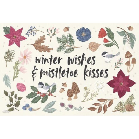 Winter Spirit I Black Modern Wood Framed Art Print with Double Matting by Marshall, Laura