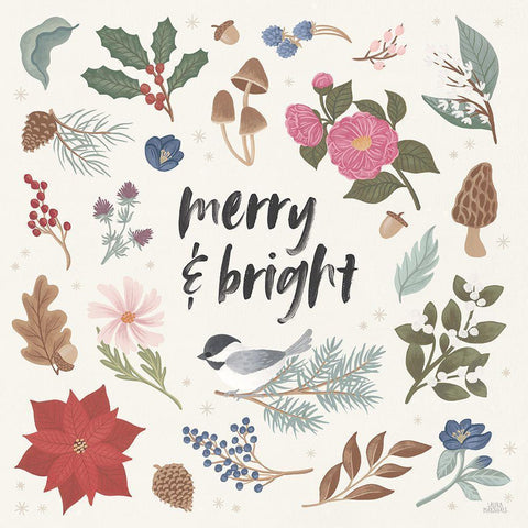 Winter Spirit III Gold Ornate Wood Framed Art Print with Double Matting by Marshall, Laura