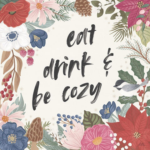 Winter Spirit V White Modern Wood Framed Art Print with Double Matting by Marshall, Laura