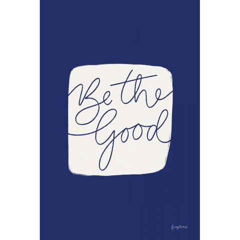 Calm Home VI Indigo Black Modern Wood Framed Art Print with Double Matting by Thorns, Becky