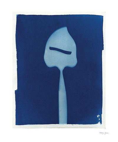 Cyanotype Kitchen II Black Ornate Wood Framed Art Print with Double Matting by Green, Nancy