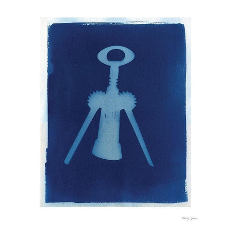 Cyanotype Kitchen VI White Modern Wood Framed Art Print by Green, Nancy