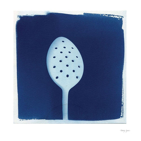 Cyanotype Kitchen XIII Black Modern Wood Framed Art Print by Green, Nancy