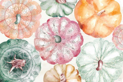 Harvest Touch I Black Ornate Wood Framed Art Print with Double Matting by June, Dina