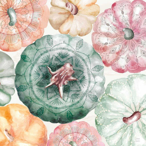 Harvest Touch II Black Modern Wood Framed Art Print with Double Matting by June, Dina