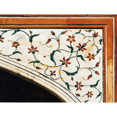 Mosaic I Gold Ornate Wood Framed Art Print with Double Matting by Larson, Nathan