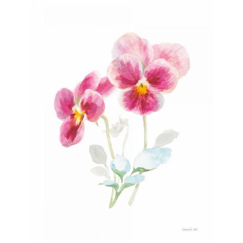 Color of Spring IV White Modern Wood Framed Art Print by Nai, Danhui