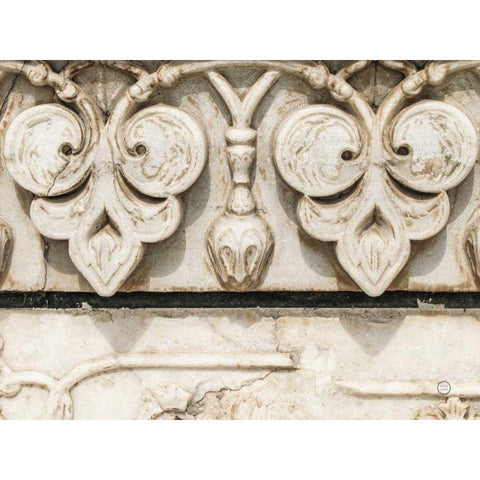 Sculptural Detail Gold Ornate Wood Framed Art Print with Double Matting by Larson, Nathan