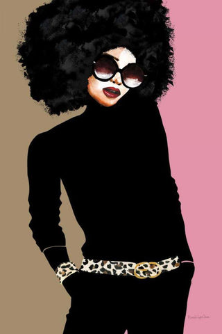 Good Attitude I Black Ornate Wood Framed Art Print with Double Matting by Charro, Mercedes Lopez