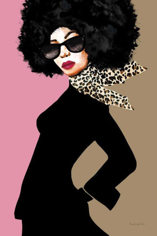 Good Attitude II White Modern Wood Framed Art Print with Double Matting by Charro, Mercedes Lopez