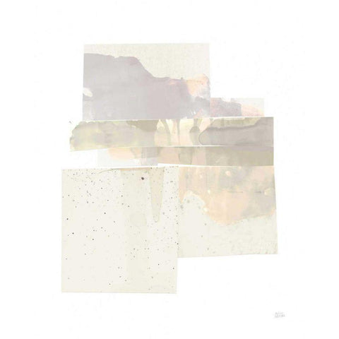 Stacks II Neutral B White Modern Wood Framed Art Print by Averinos, Melissa