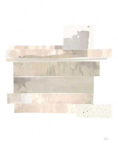 Stacks IV Neutral B Black Ornate Wood Framed Art Print with Double Matting by Averinos, Melissa