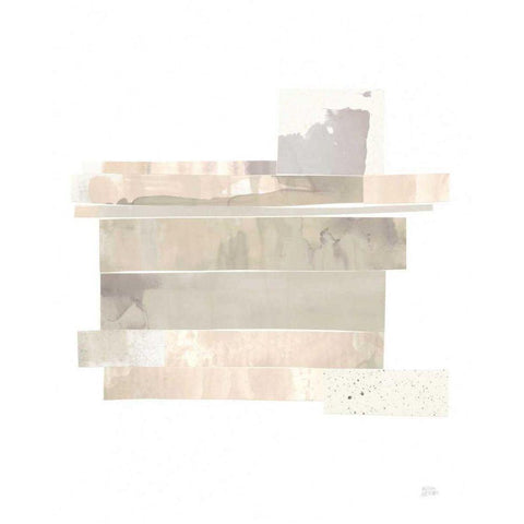 Stacks IV Neutral B Black Modern Wood Framed Art Print by Averinos, Melissa