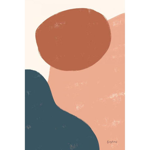 Eclectic I Warm Black Modern Wood Framed Art Print with Double Matting by Thorns, Becky