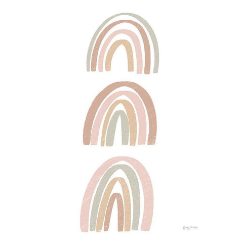 Boho Nursery Rainbows III Gold Ornate Wood Framed Art Print with Double Matting by Thorns, Becky