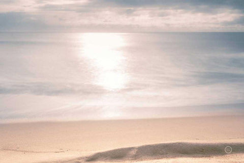 Smooth Waters Black Ornate Wood Framed Art Print with Double Matting by Larson, Nathan